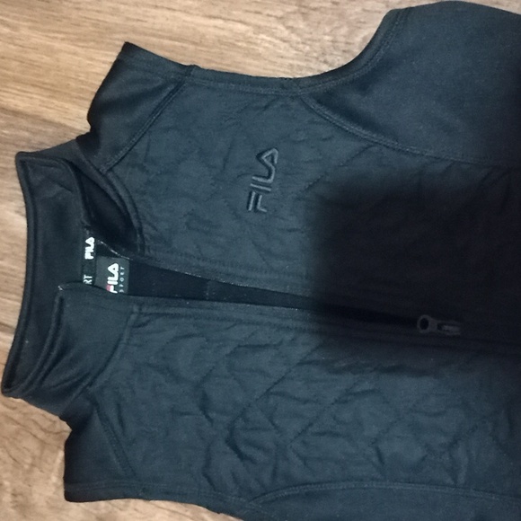 FILA Women's Black Quilted Vest - Picture 3 of 5